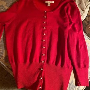 Banana Republic sweater size S. Red with pearl